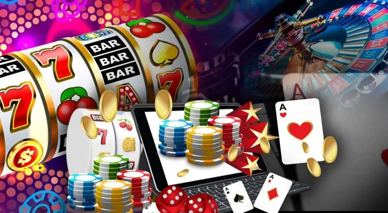 Top player with gold prizes against a glowing neon sign — classic 9777bet style for BD.